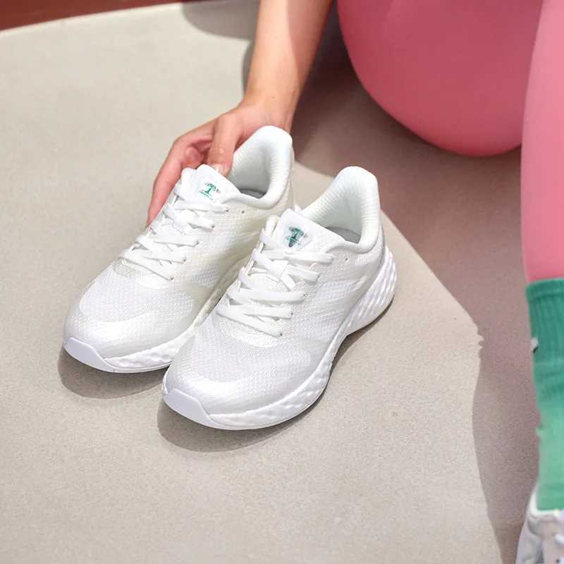 TREEPERI Running Shoes Unisex Low Top White-8