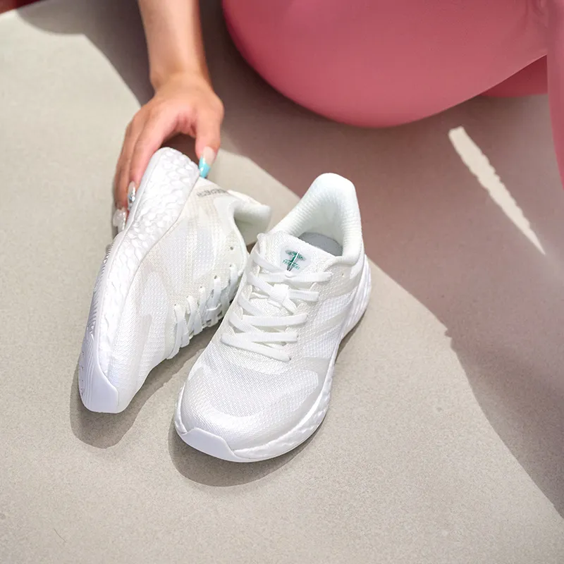TREEPERI Running Shoes Unisex Low Top White-9