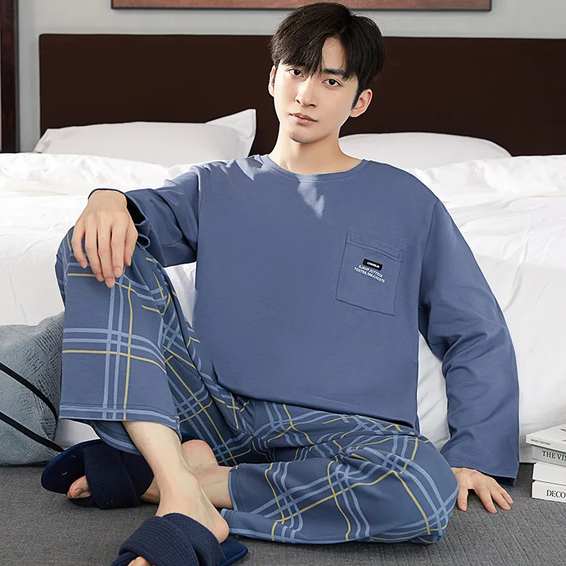 GOSO Pajama Set Men's Royal Blue-5