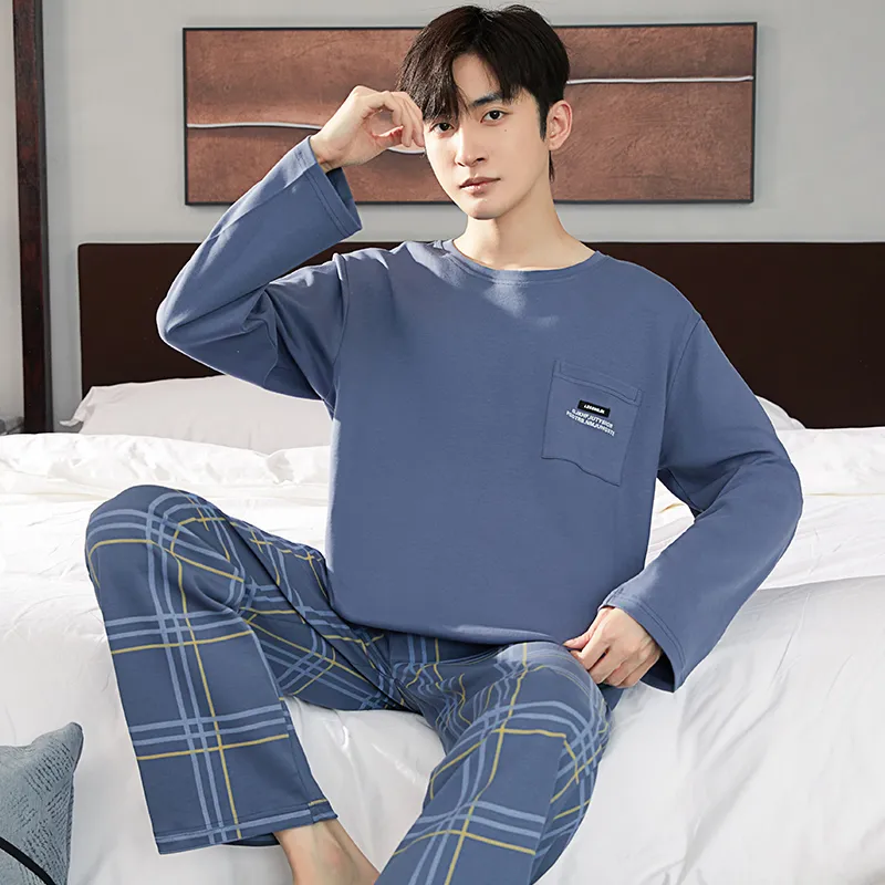 GOSO Pajama Set Men's Royal Blue-2