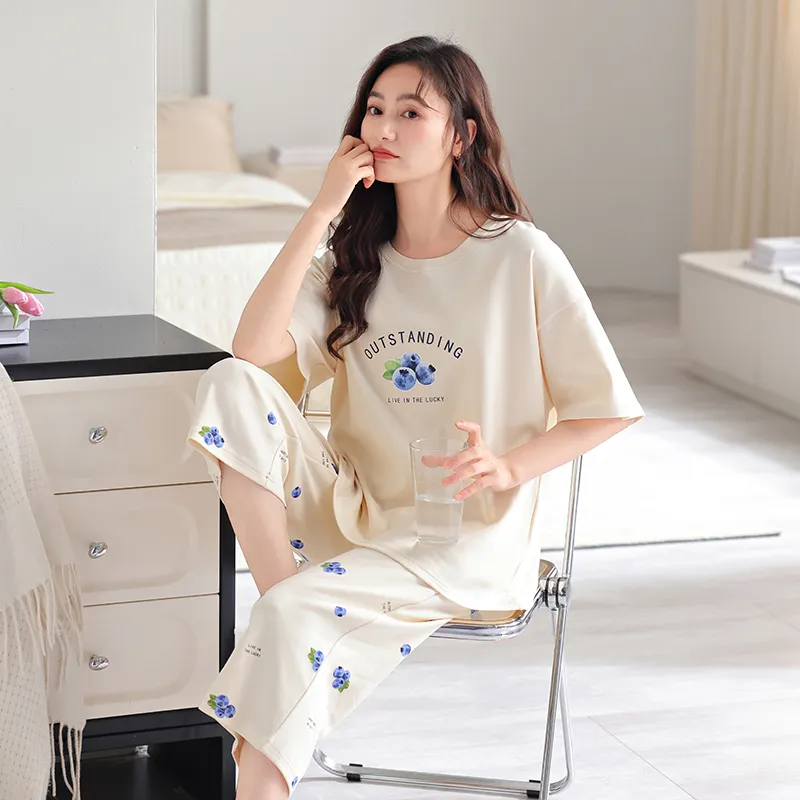 GOSO Pajama Set Women's Ivory White-2