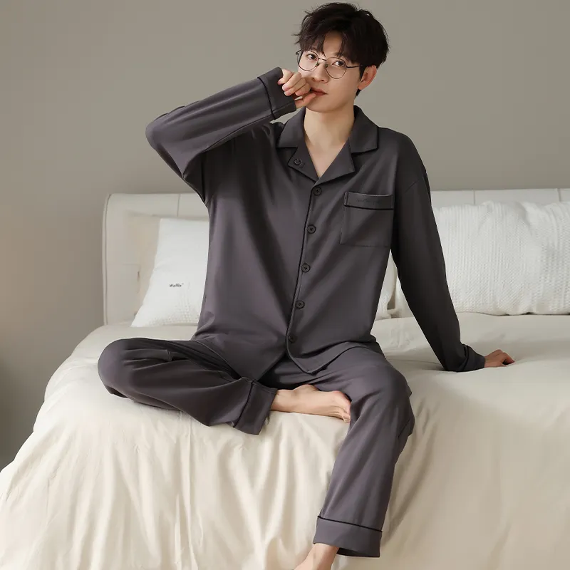 GOSO Pajama Set Men's Dark Gray-4