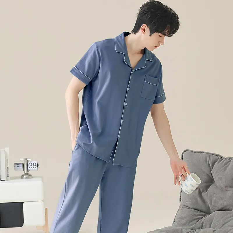 GOSO Pajama Set Men's Royal Blue-4