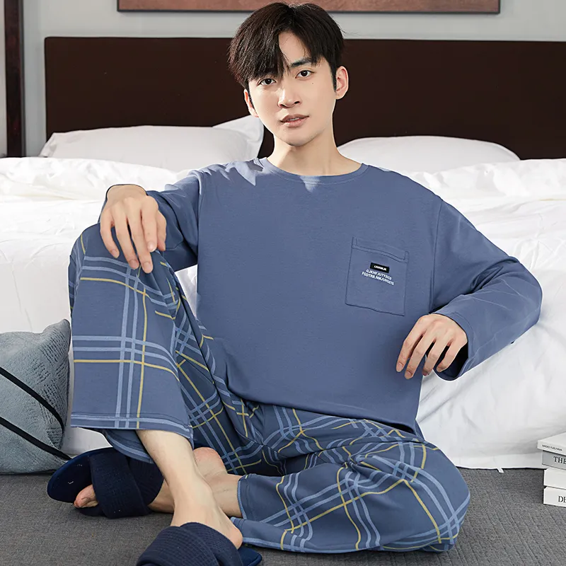 GOSO Pajama Set Men's Royal Blue-1