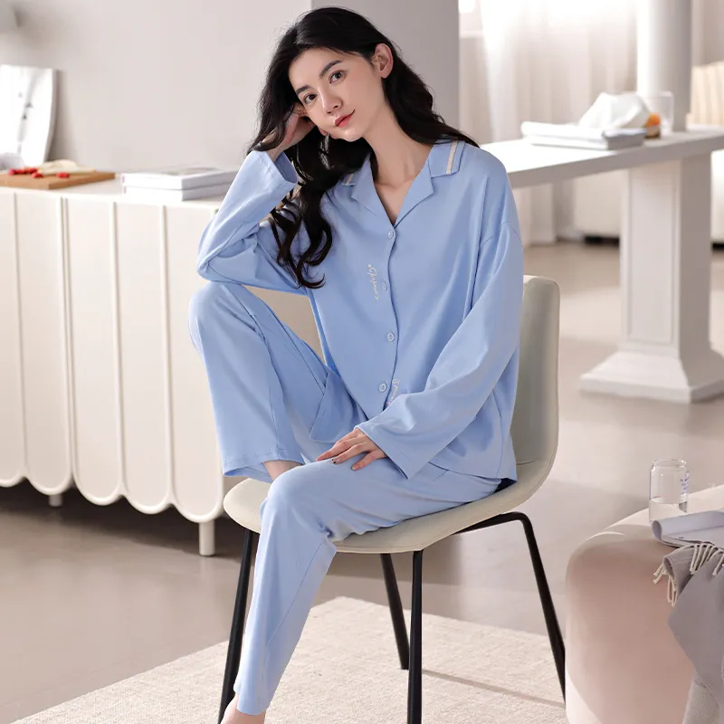GOSO Pajama Set Women's Dark Sky Blue-2
