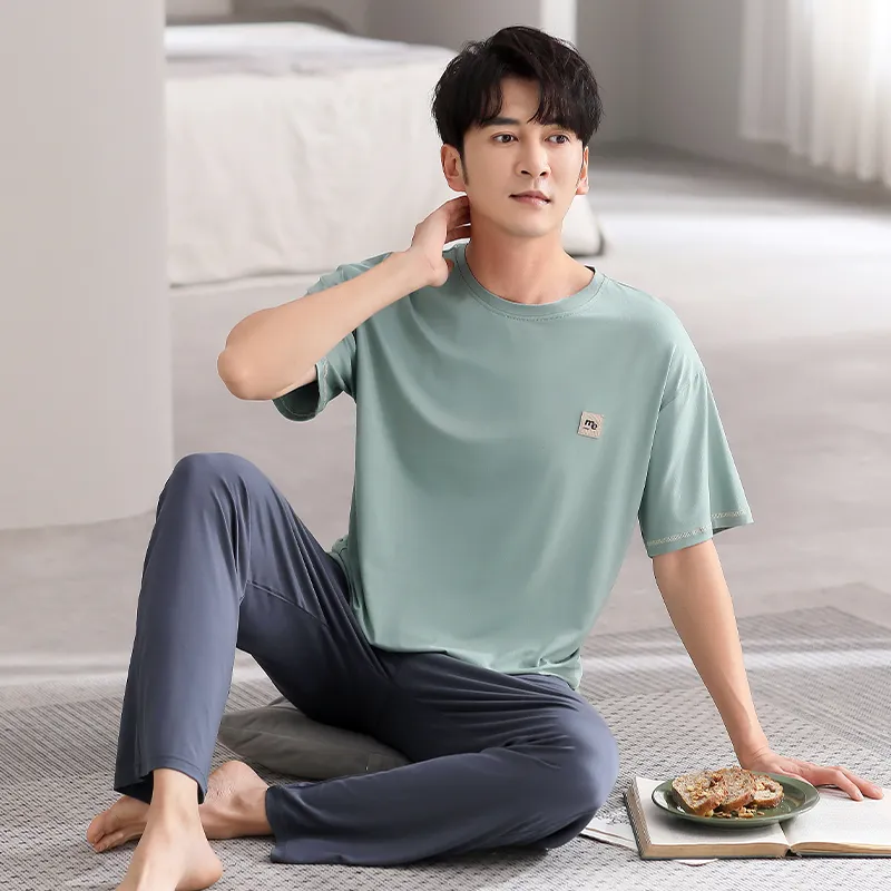 GOSO Pajama Set Men's Turquoise-7