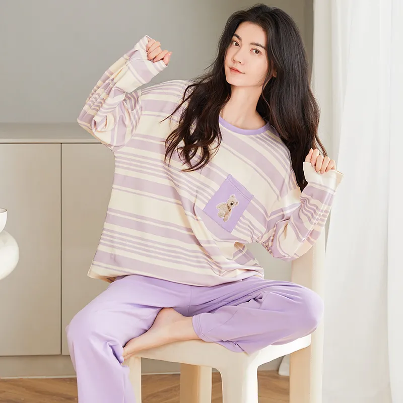 GOSO Pajama Set Women's Light Purple-2