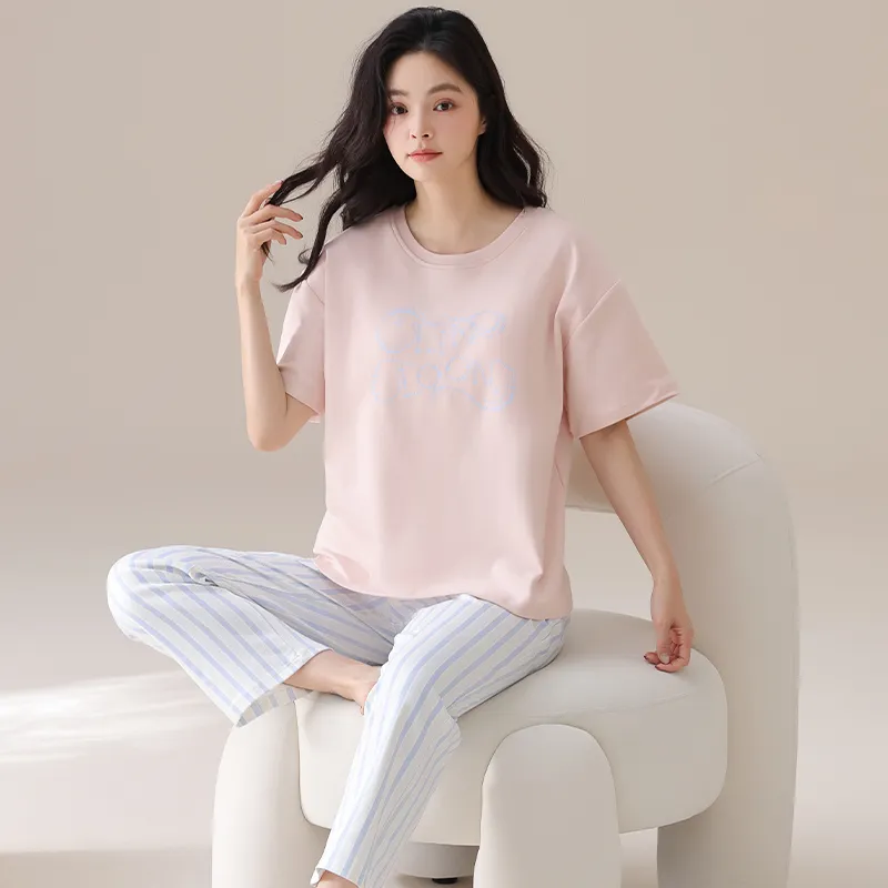 GOSO Pajama Set Women's Light Pink-3