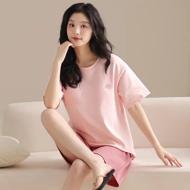 GOSO Pajama Set Women's Light Pink Red-6