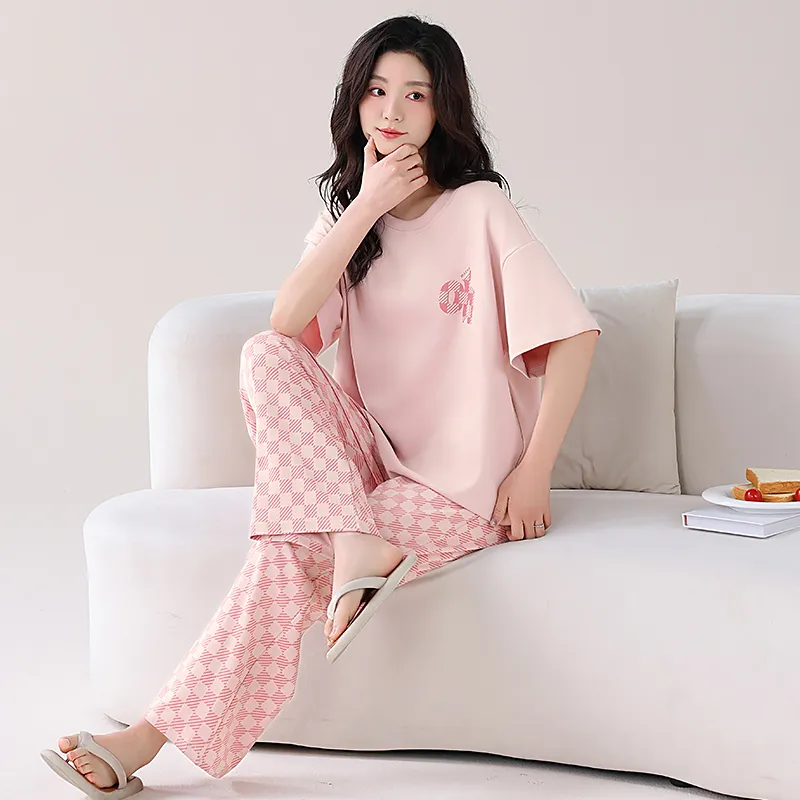 GOSO Pajama Set Women's Light Pink-6