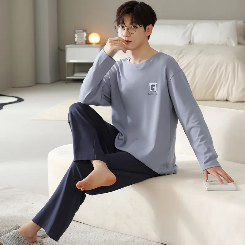 GOSO Pajama Set Men's Steel Blue-3