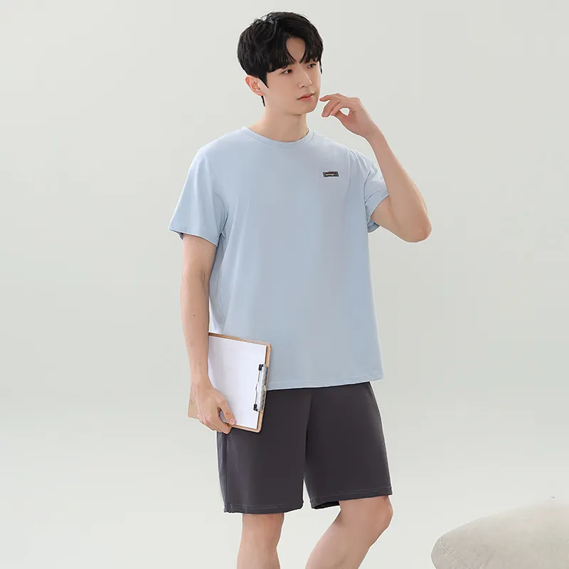 GOSO Pajama Set Men's Light Blue-2