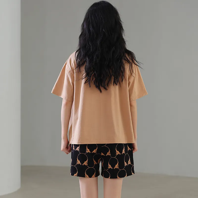 GOSO Pajama Set Women's Brown Shades-1
