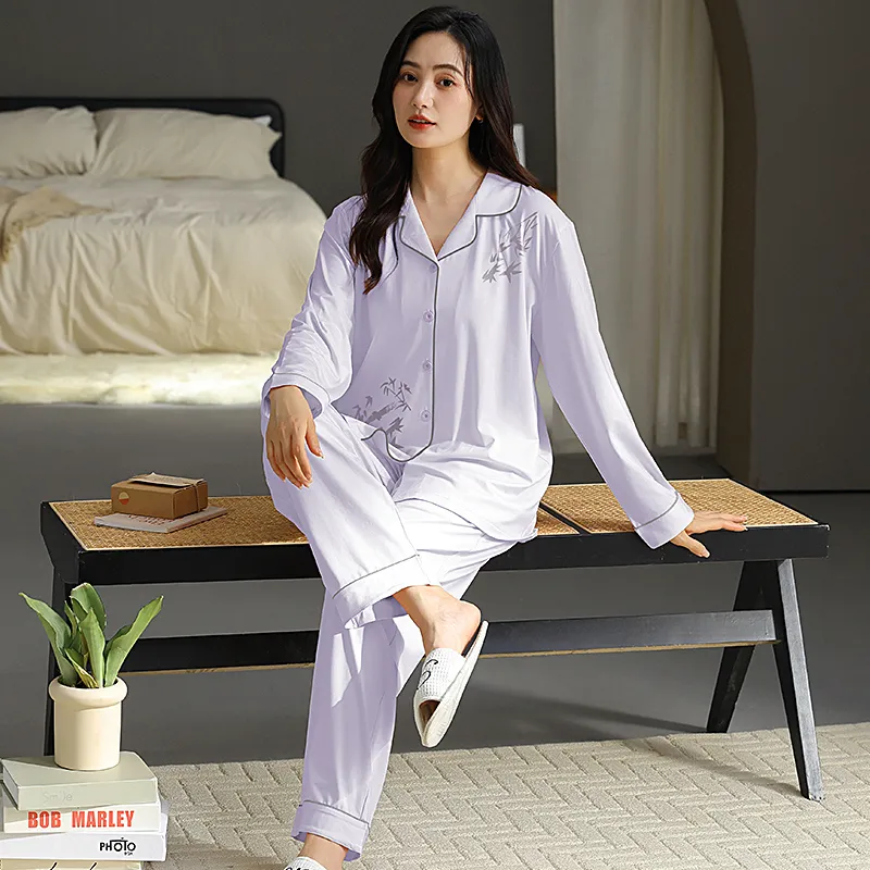 GOSO Pajama Set Women's Light Lavender-4