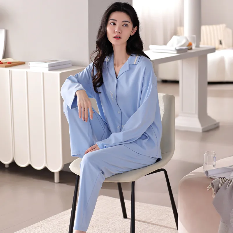 GOSO Pajama Set Women's Dark Sky Blue-3