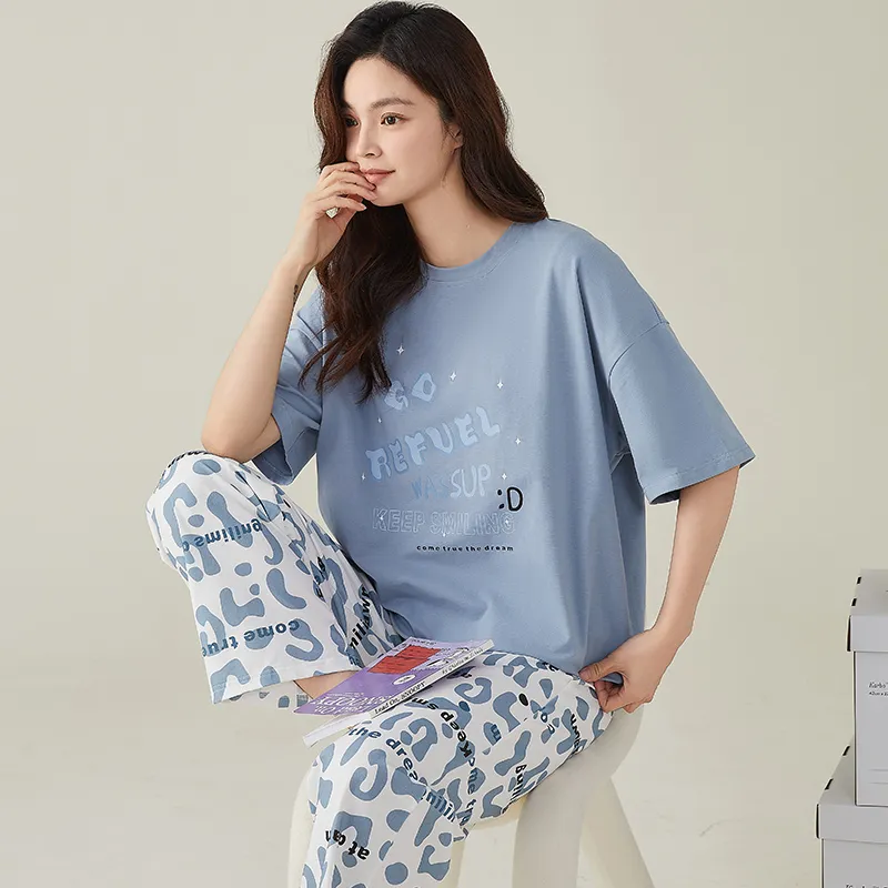GOSO Pajama Set Women's Sky Blue-2