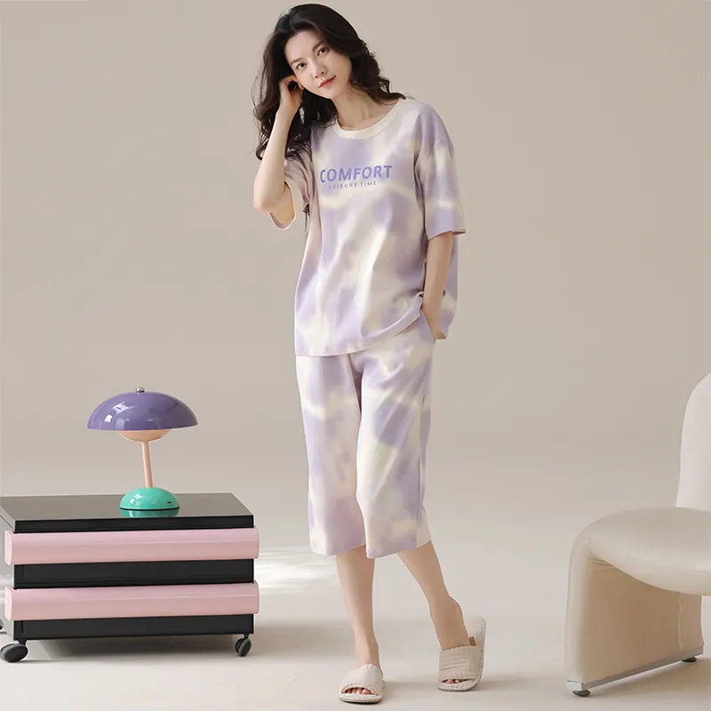 GOSO Pajama Set Women's Light Lavender-3