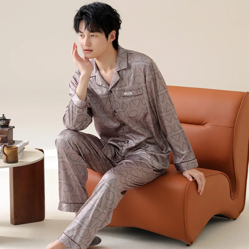 GOSO Pajama Set Men's Rose Brown-2