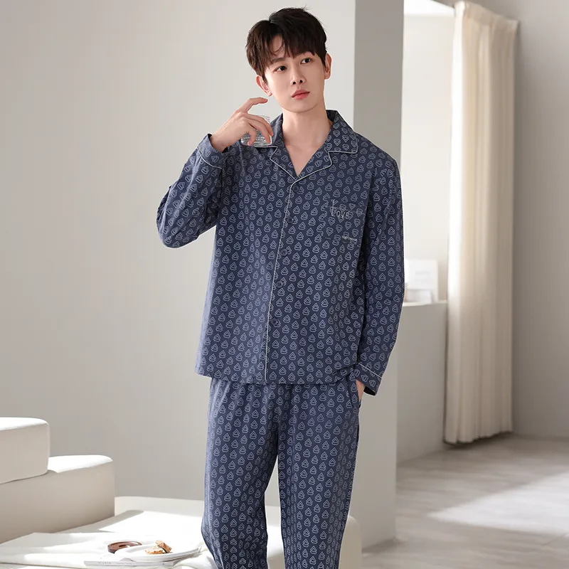 GOSO Pajama Set Men's Royal Blue-5