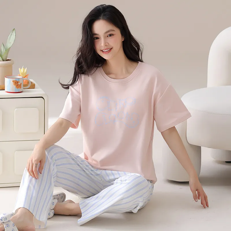GOSO Pajama Set Women's Light Pink-5
