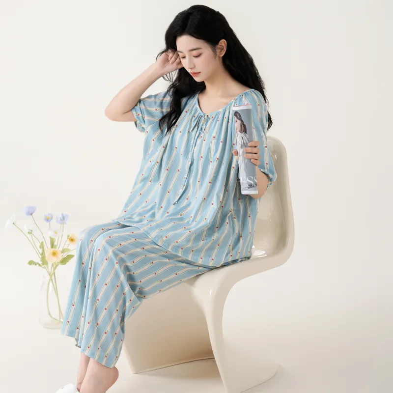GOSO Pajama Set Women's Sky Blue-7