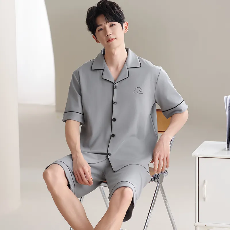 GOSO Pajama Set Men's Light Gray-2