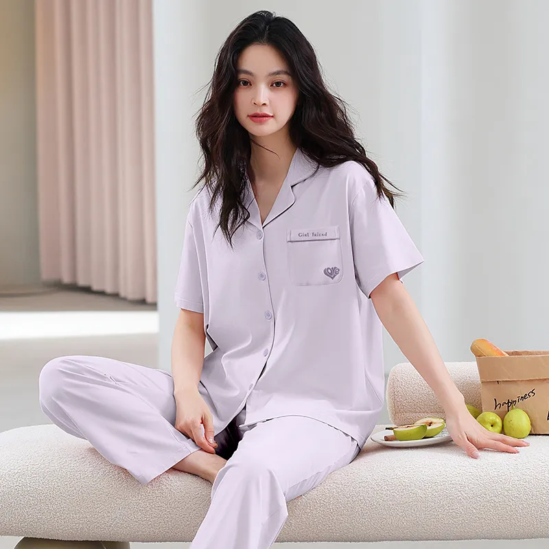 GOSO Pajama Set Women's Light Lavender-5