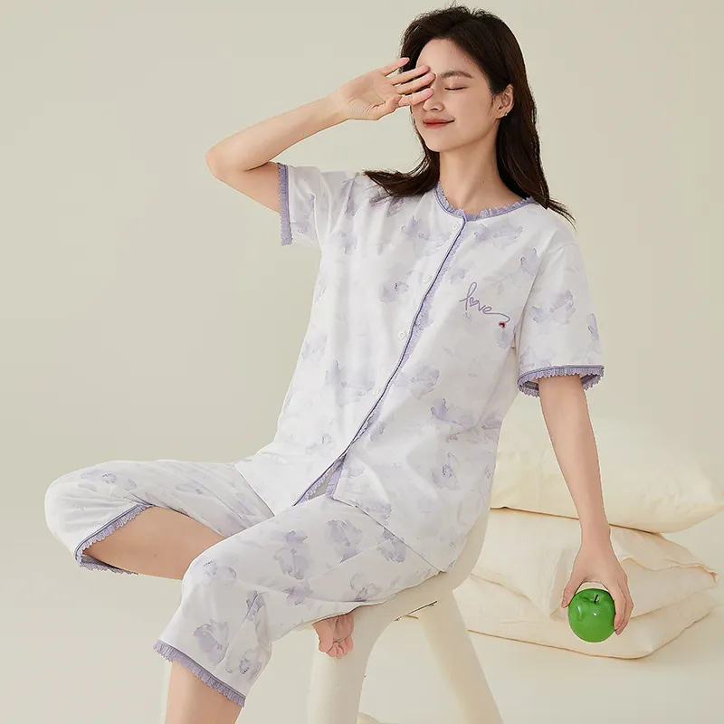 GOSO Pajama Set Women's Light Lavender-3