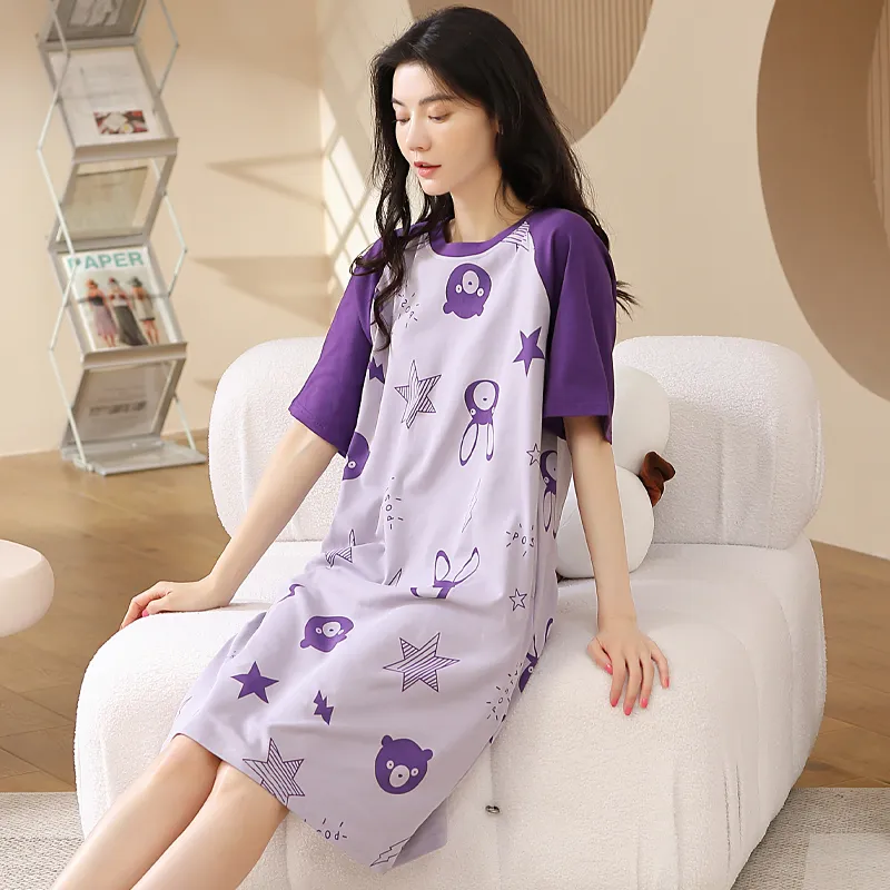 GOSO Nightgown Women's Dark Violet-4