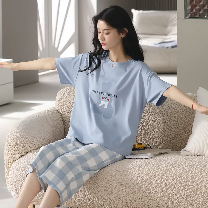 GOSO Pajama Set Women's Sky Blue-5