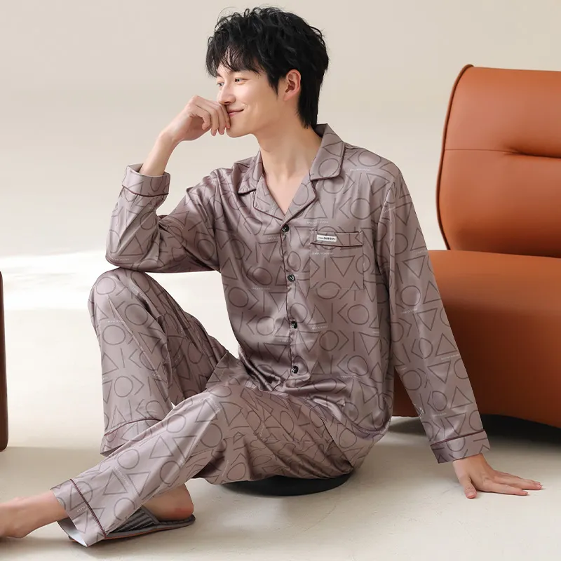 GOSO Pajama Set Men's Rose Brown-5