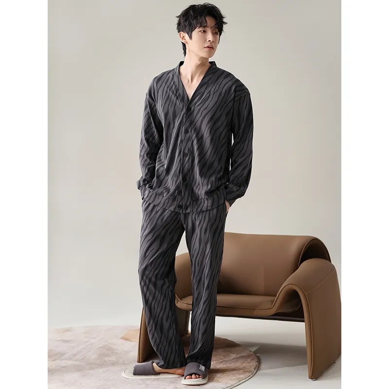 GOSO Pajama Set Men's Dark Gray-2