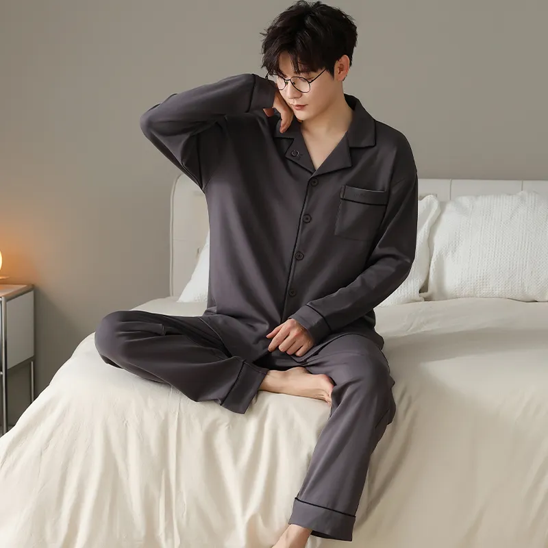 GOSO Pajama Set Men's Dark Gray-5
