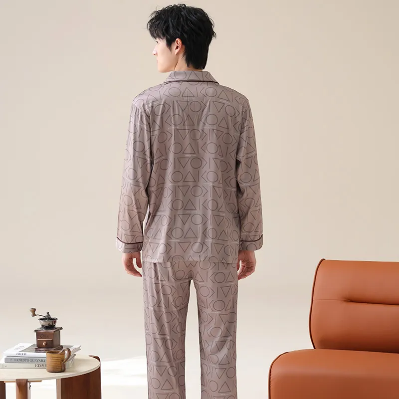 GOSO Pajama Set Men's Rose Brown-7