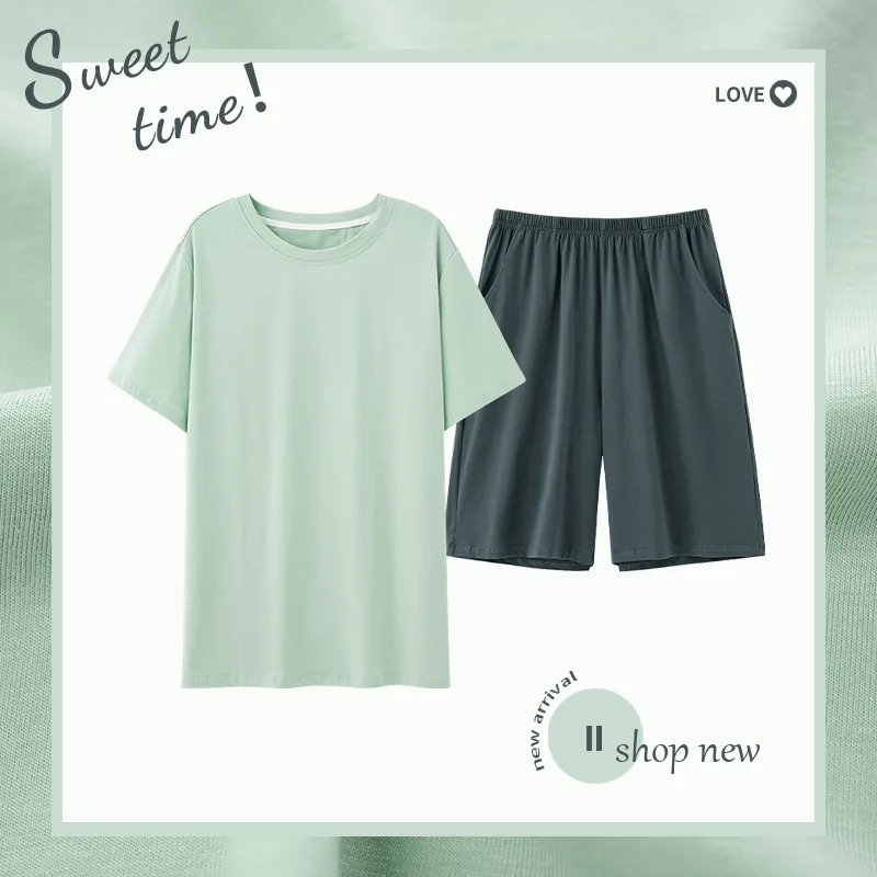 GOSO Pajama Set Men's Aqua Green-1