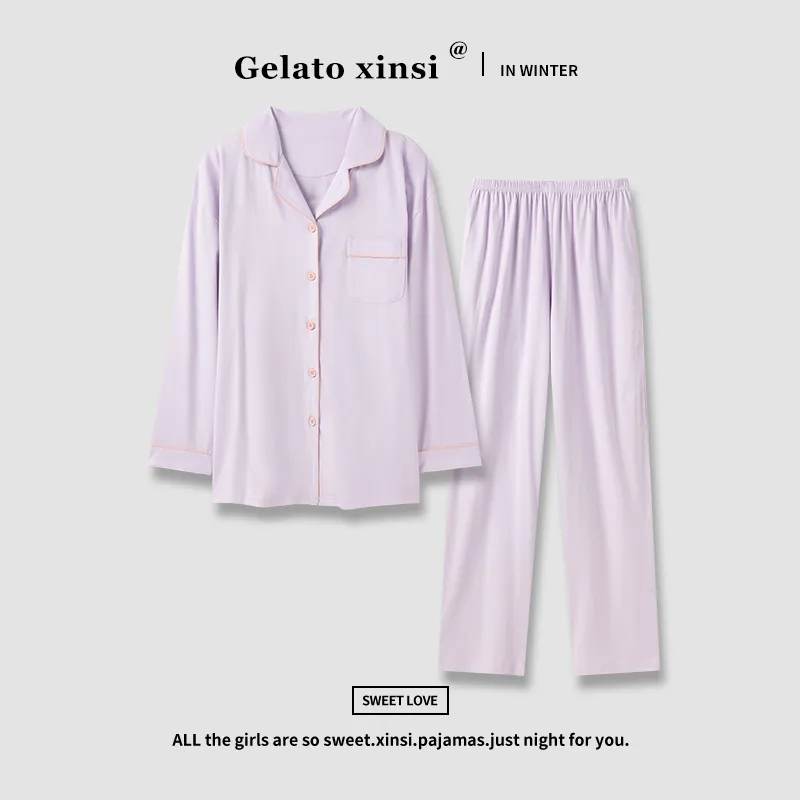 GOSO Pajama Set Women's Light Lavender-1