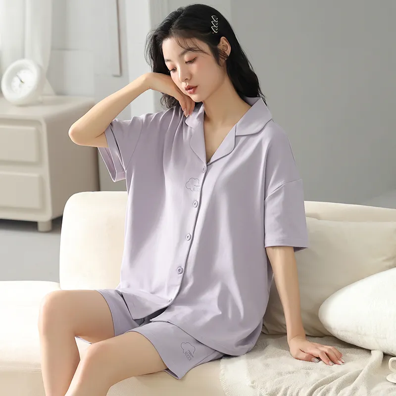 GOSO Pajama Set Women's Light Purple-4