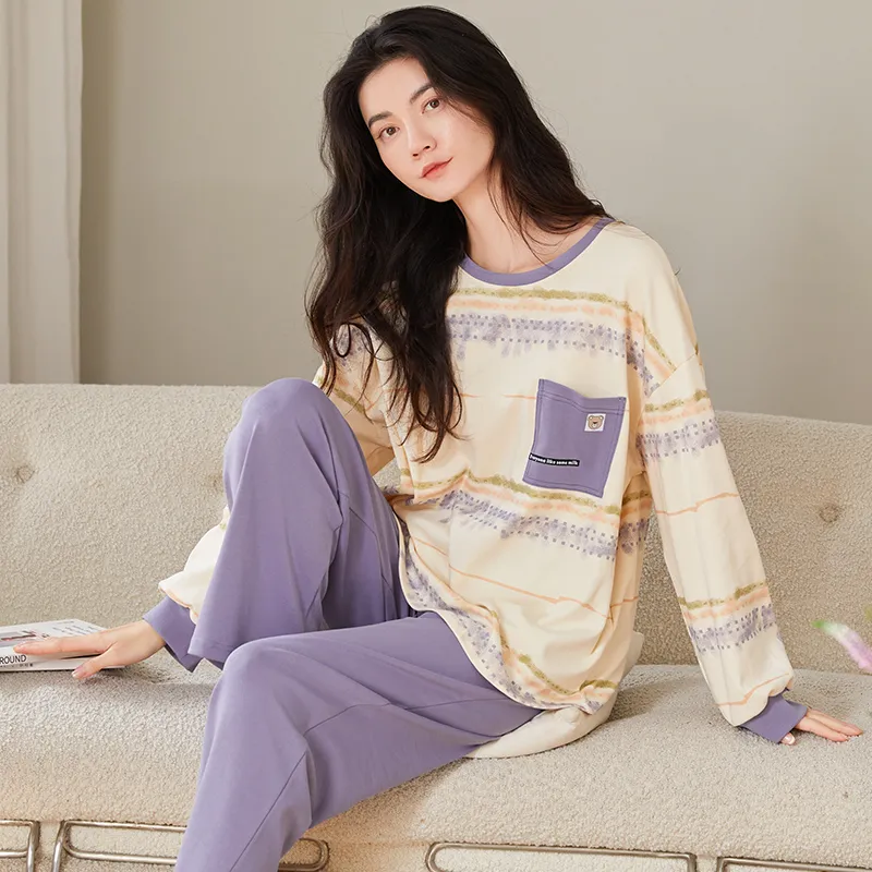 GOSO Pajama Set Women's Light Purple-1