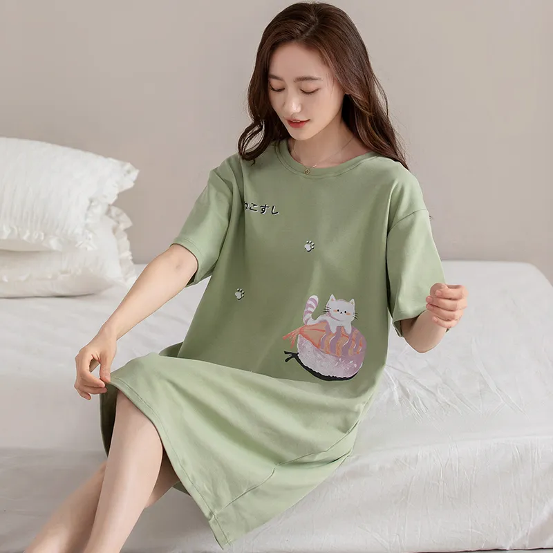 GOSO Nightgown Women's Yellow Green-3