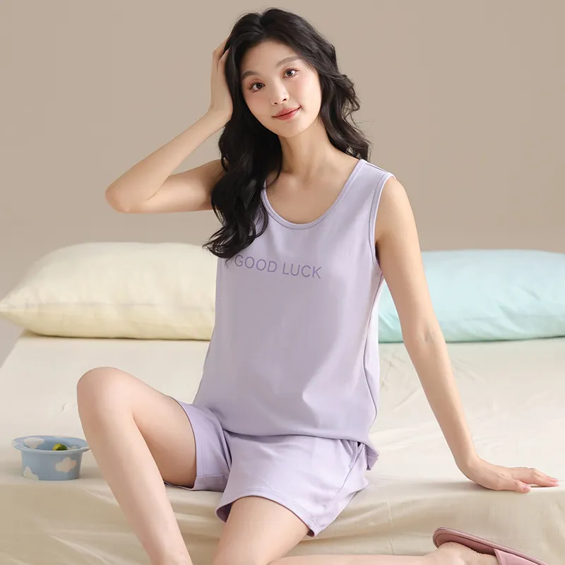 GOSO Pajama Set Women's Light Lavender-4