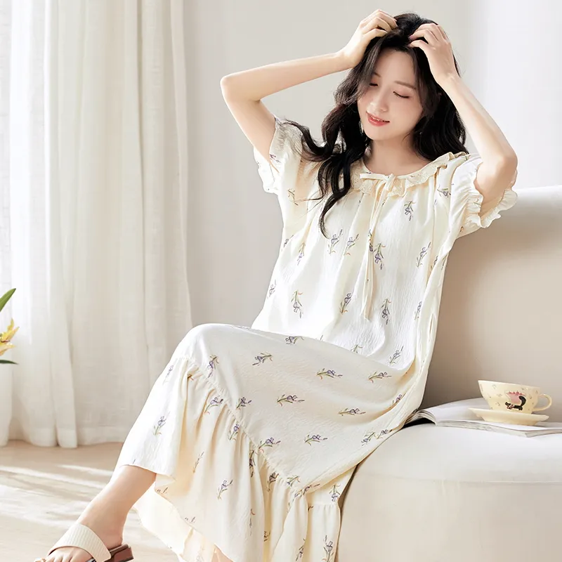 GOSO Nightgown Women's Ivory White-5