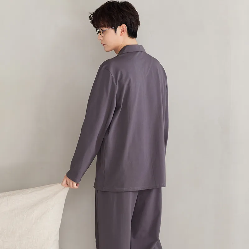 GOSO Pajama Set Men's Dark Purple-7