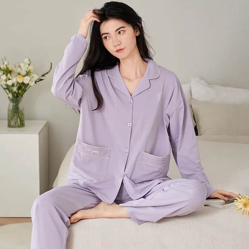 GOSO Pajama Set Women's Light Lavender-5