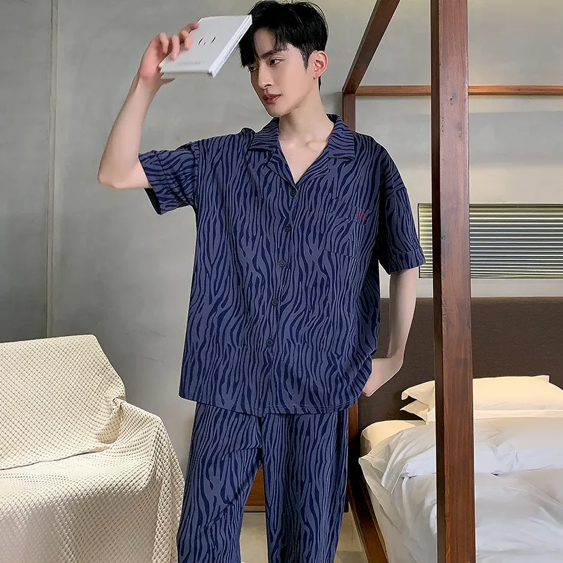GOSO Pajama Set Men's Royal Blue-2