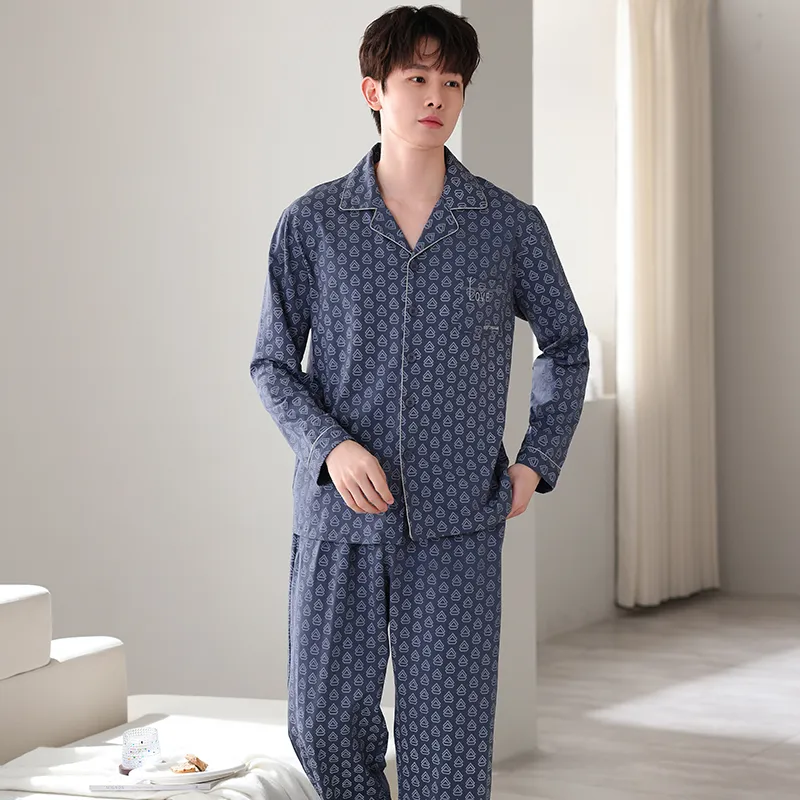 GOSO Pajama Set Men's Royal Blue-4