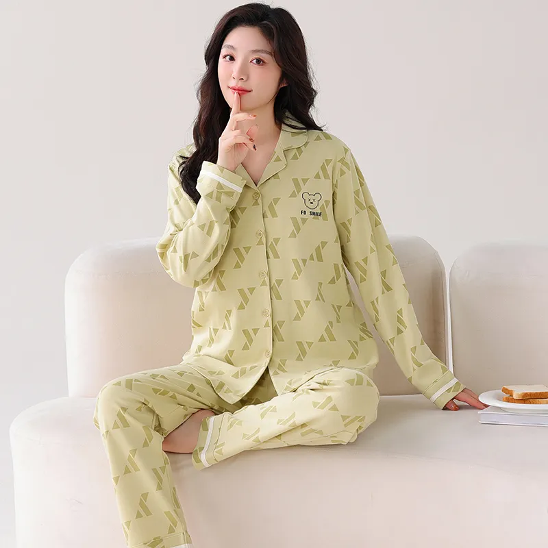 GOSO Pajama Set Women's Light Matcha-2