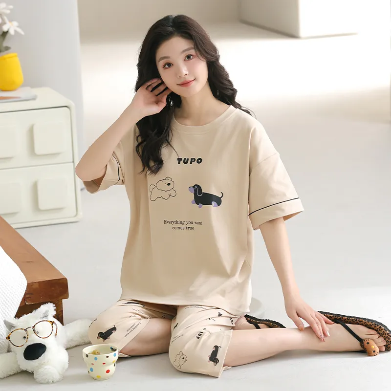 GOSO Pajama Set Women's Tea Brown-2