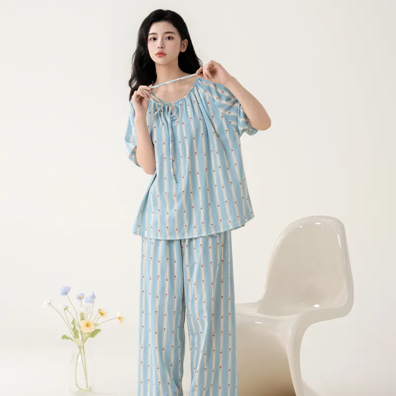 GOSO Pajama Set Women's Sky Blue-2