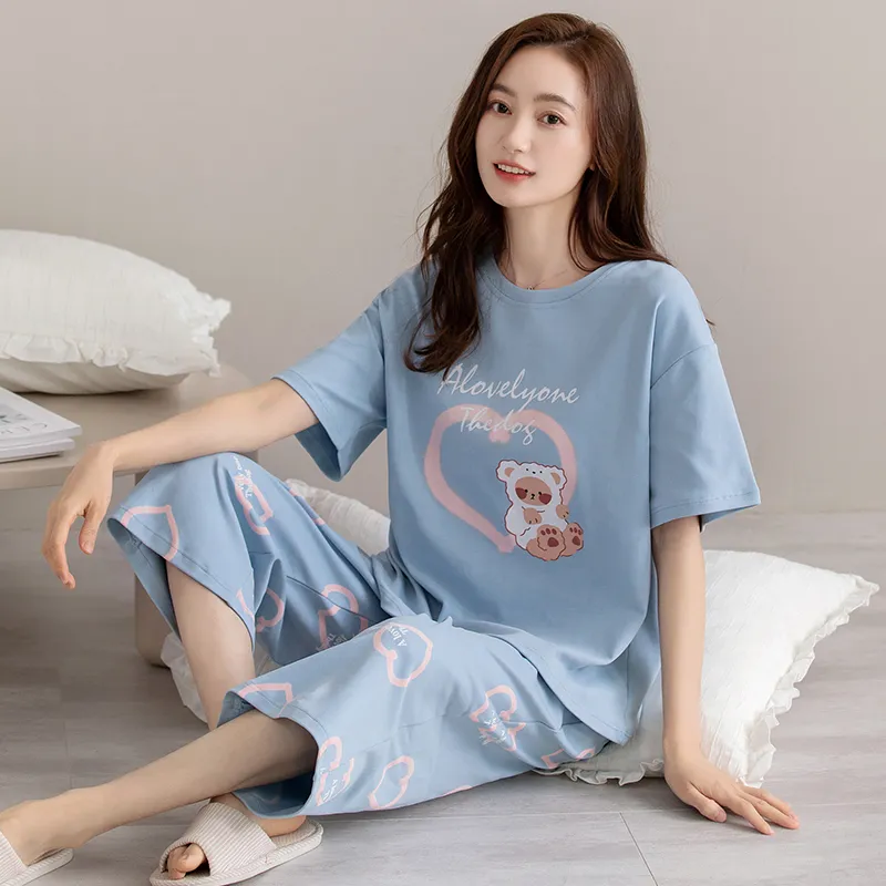 GOSO Pajama Set Women's Sky Blue-1