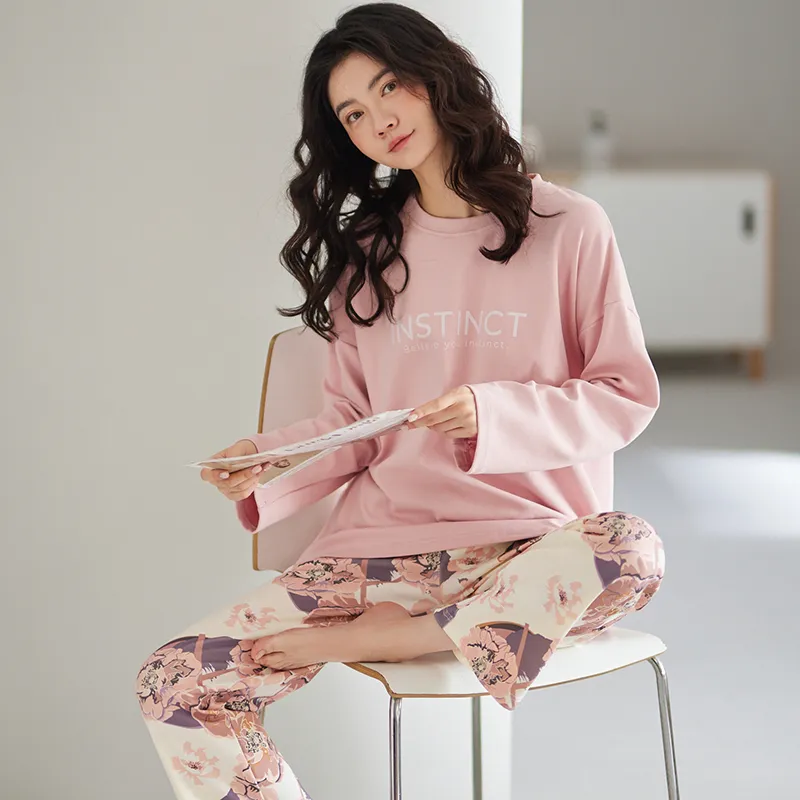 GOSO Pajama Set Women's Lotus Color-3
